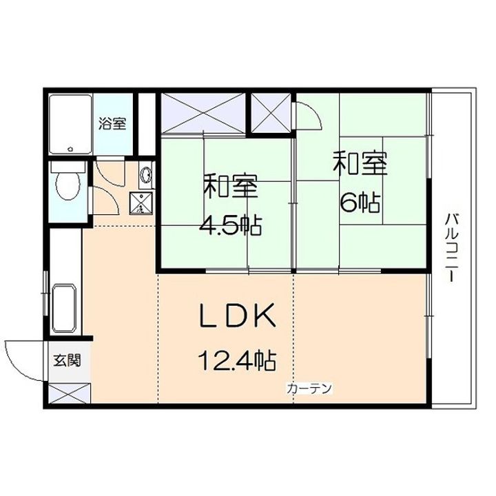 エステート二本松の間取り