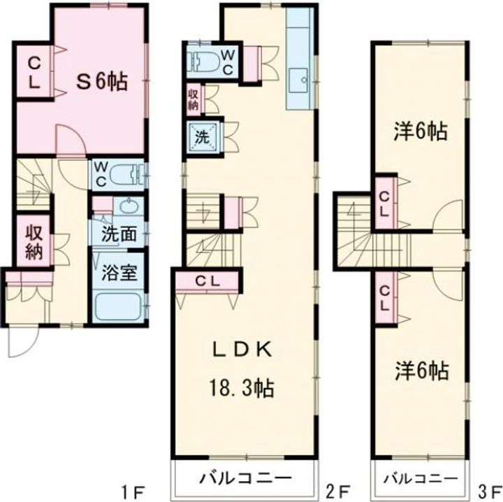 東京都杉並区阿佐谷南3(一戸建)の賃貸物件の間取り