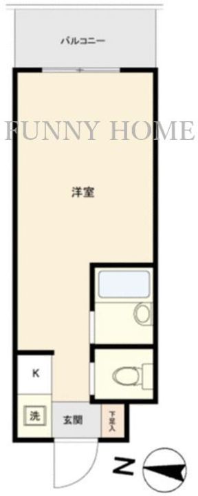 東京都世田谷区池尻4(マンション)の賃貸物件の間取り