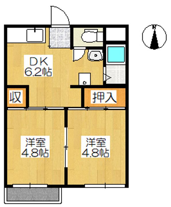 べるあいコーポの間取り