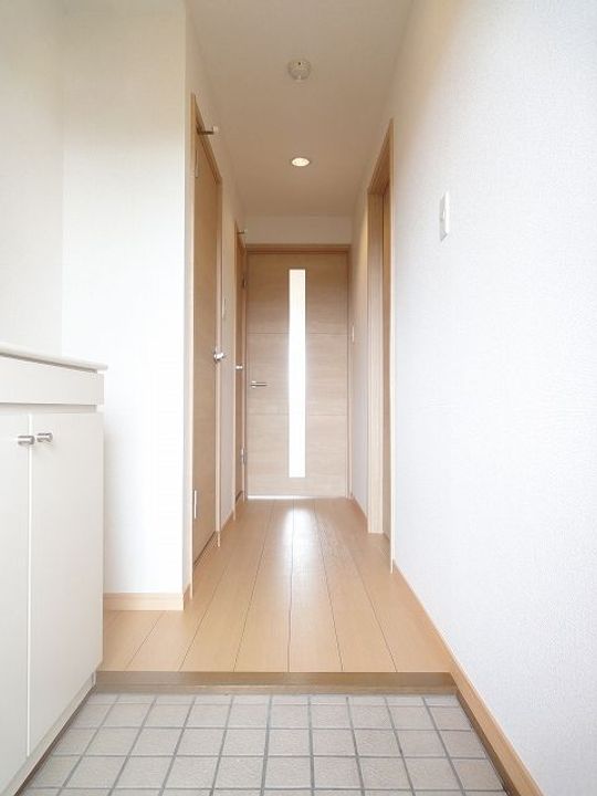 茨城県水戸市堀町(マンション)の賃貸物件の玄関