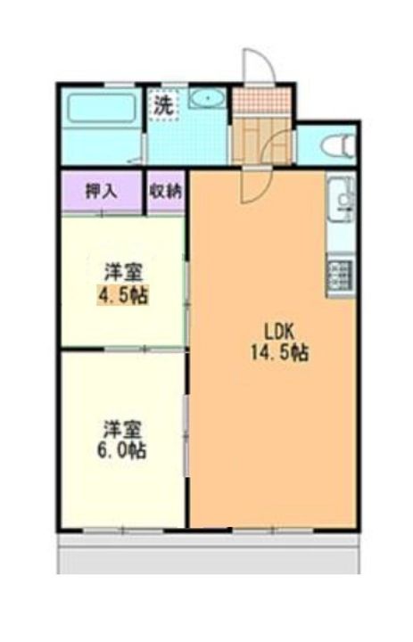 ハイデンス吉田の間取り