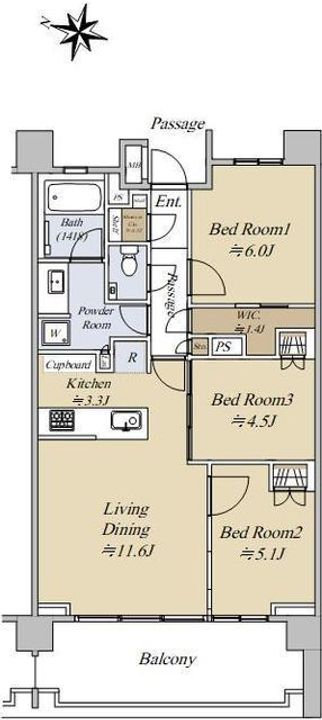 プレディア横浜高島台の間取り