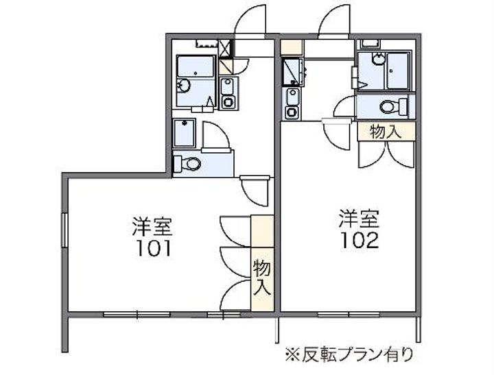レオパレスプリマベーラの間取り