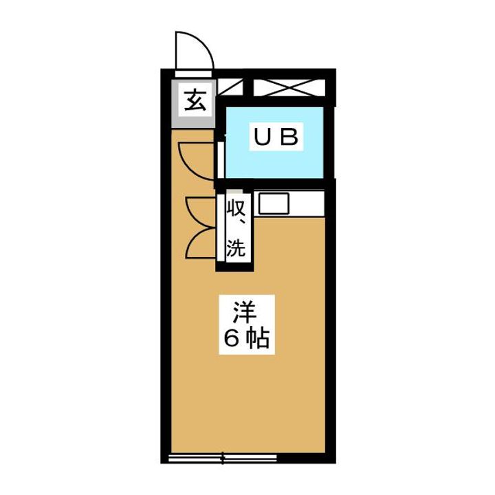 ☆コーポ坂の間取り
