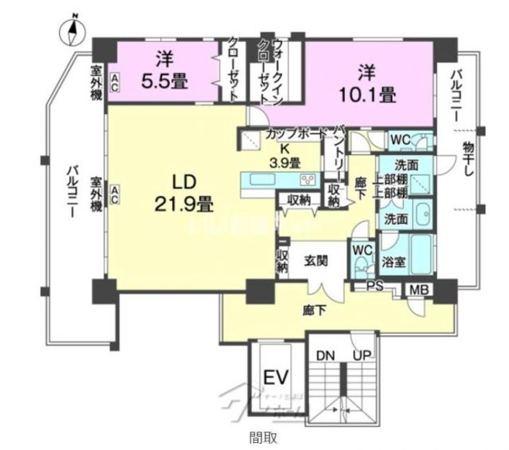 クオレンシア上之屋の間取り