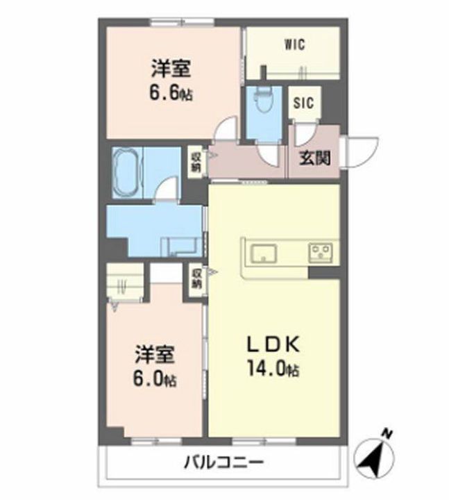 シャーメゾン ブロートの間取り