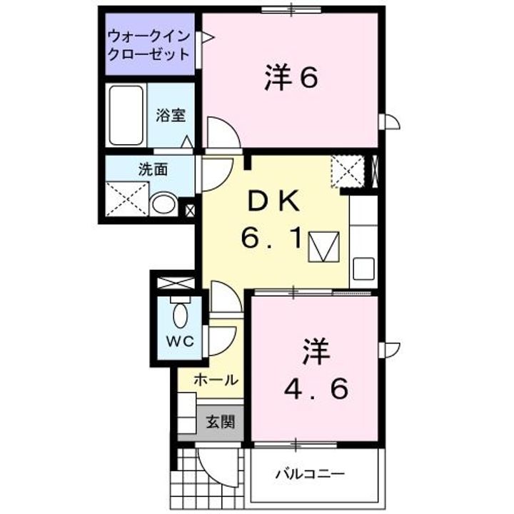 クリスタルM.K.W Iの間取り
