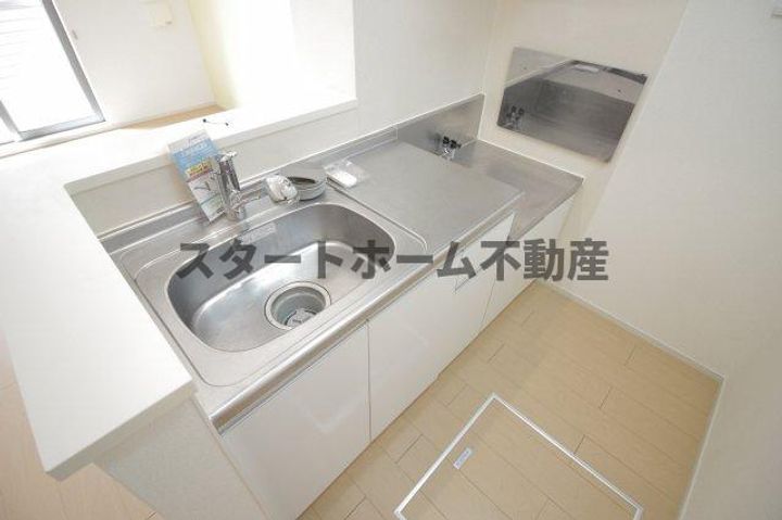 徳島県徳島市北島田町1(アパート)の賃貸物件のキッチン