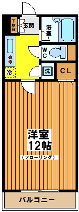東京都世田谷区大原1(マンション)の賃貸物件の間取り