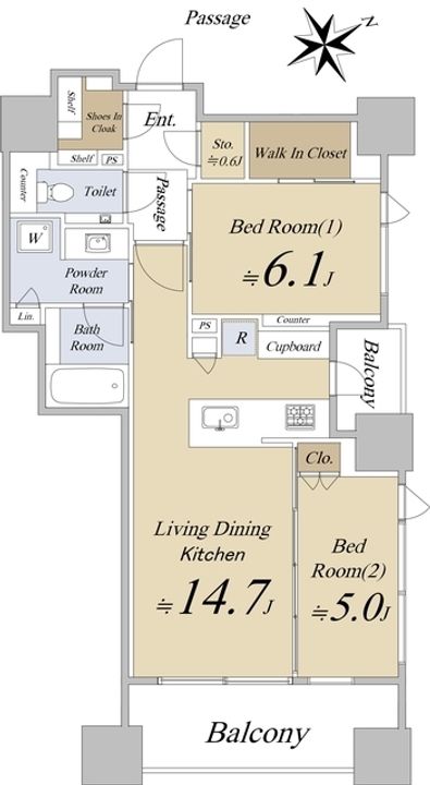 シティタワー虎ノ門の間取り