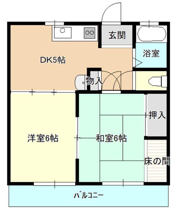 三浦ハイツの間取り