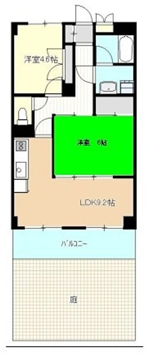 ハイラーク矢部の間取り