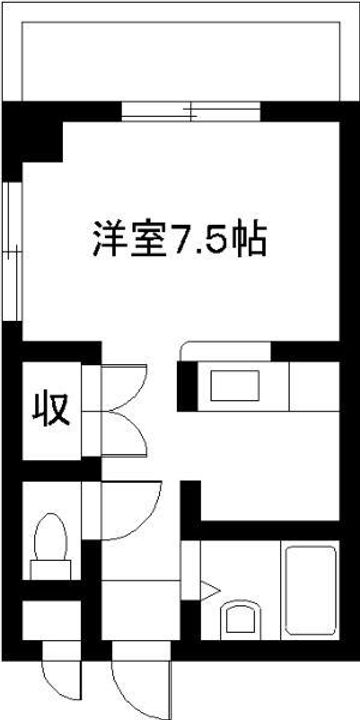 エレガンスメゾン6Aの間取り