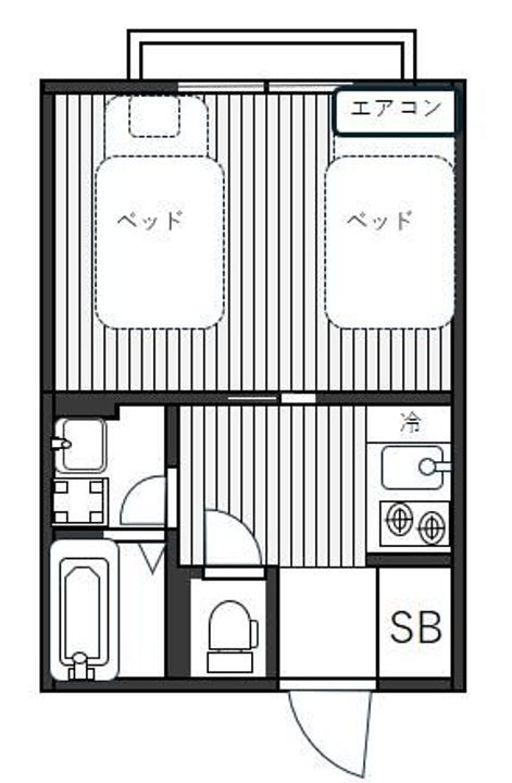 東京都台東区今戸1の賃貸マンションの間取り