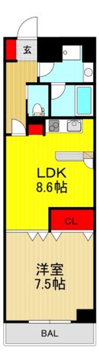 サニープレイスの間取り