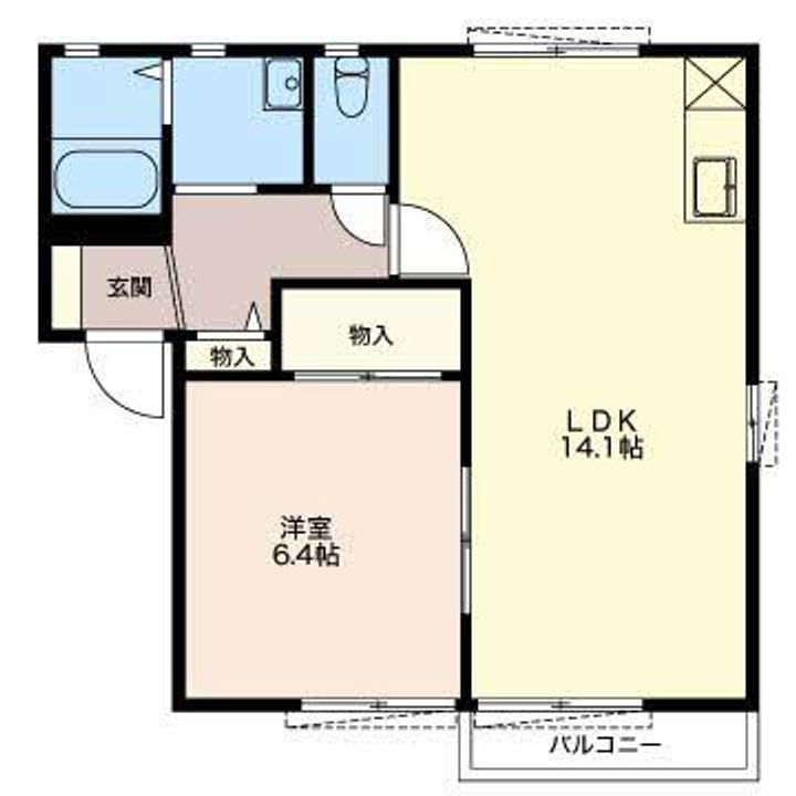 クレール?Bの間取り