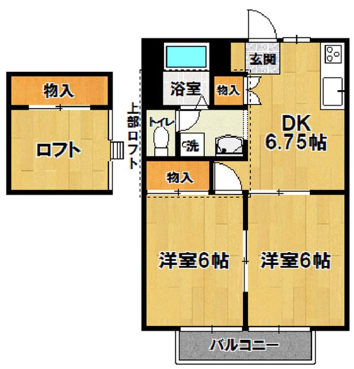 シャトーレ・イイダ1の間取り