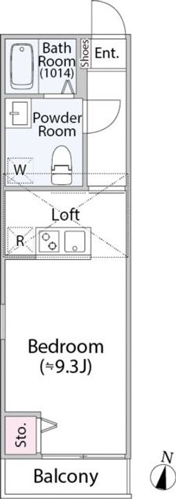 東京都目黒区目黒3(アパート)の賃貸物件の間取り