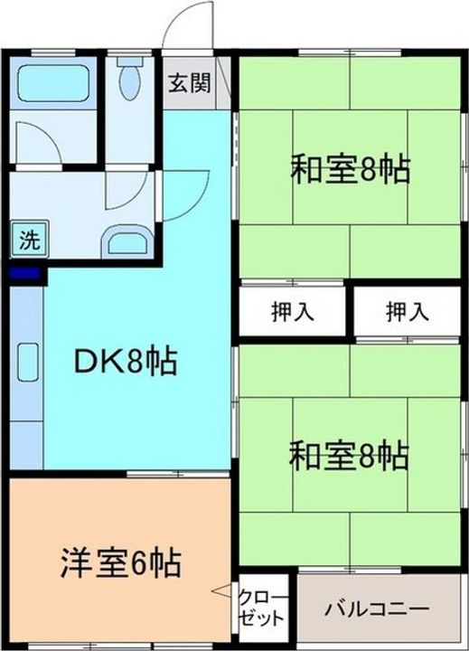 角本ハイムの間取り