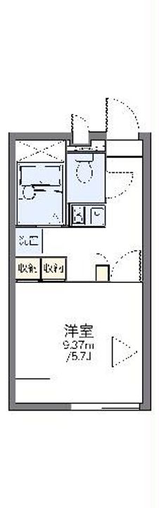 レオパレスルミエールTSの間取り