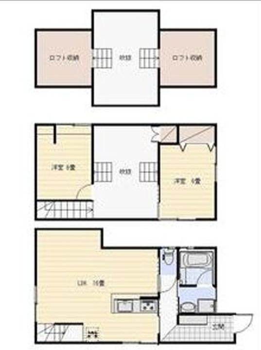 静岡県浜松市中央区十軒町(一戸建)の賃貸物件の間取り