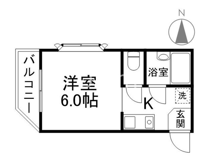 ハイツ白銀の間取り