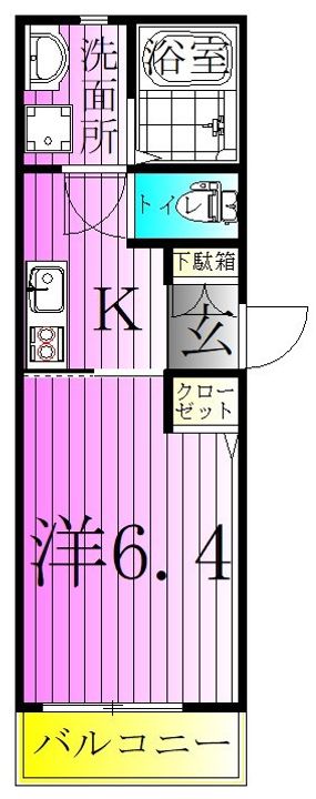 東京都足立区関原3(アパート)の賃貸物件の間取り