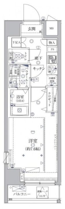 東京都世田谷区新町1(マンション)の賃貸物件の間取り
