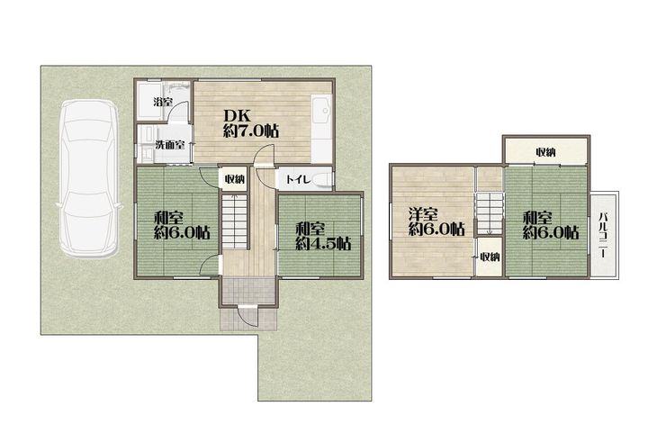 和歌山県和歌山市栄谷(一戸建)の賃貸物件の間取り