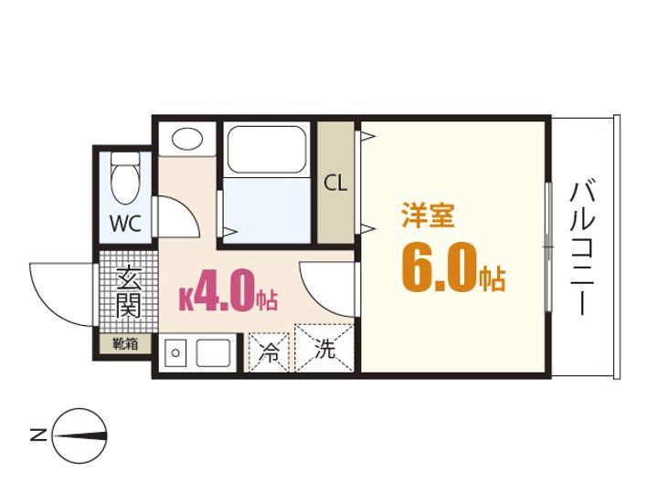 グッディ長束IIの間取り