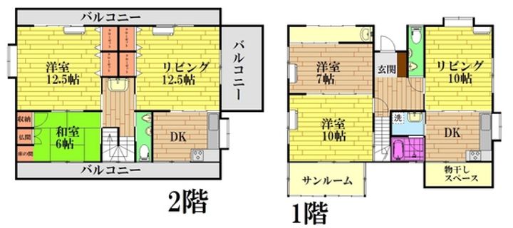 広島県広島市安佐北区深川7(一戸建)の賃貸物件の間取り