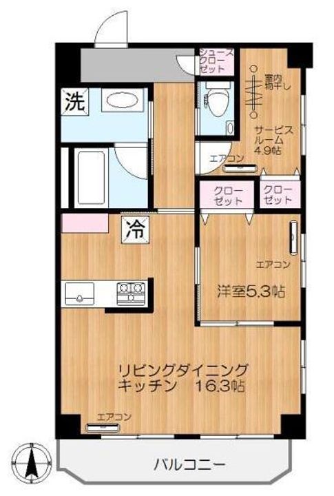 モンテヴェルデ神楽坂弐番館の間取り