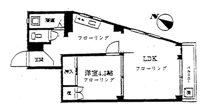 上野毛マンションの間取り