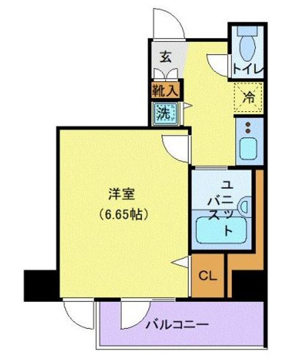 東京都中央区湊3(マンション)の賃貸物件の間取り