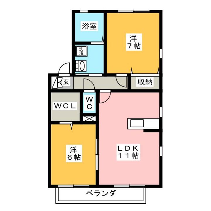 ロイヤルガーデン Cの間取り