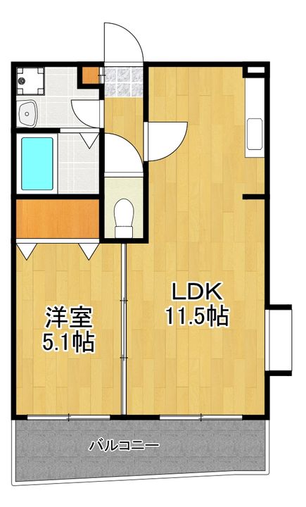 神奈川県川崎市高津区末長4(マンション)の賃貸物件の間取り