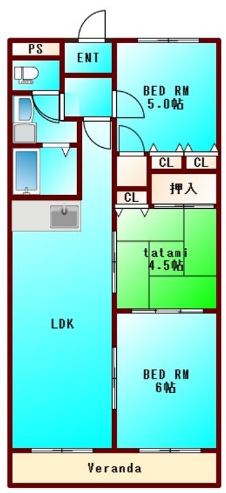 第16柴田マンションの間取り