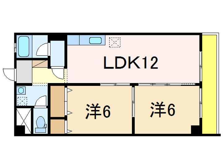アーブル長岡の間取り