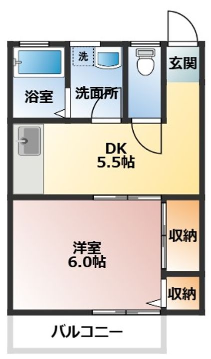 ファミールコヤマの間取り