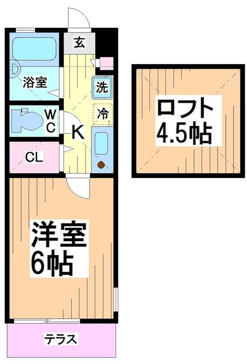 神奈川県川崎市多摩区生田2(アパート)の賃貸物件の間取り
