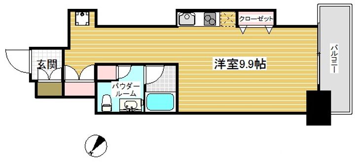 レジディア神戸磯上の間取り