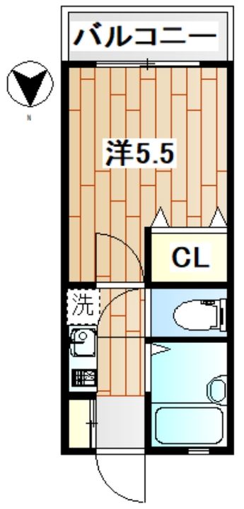 神奈川県横浜市保土ヶ谷区常盤台(アパート)の賃貸物件の間取り