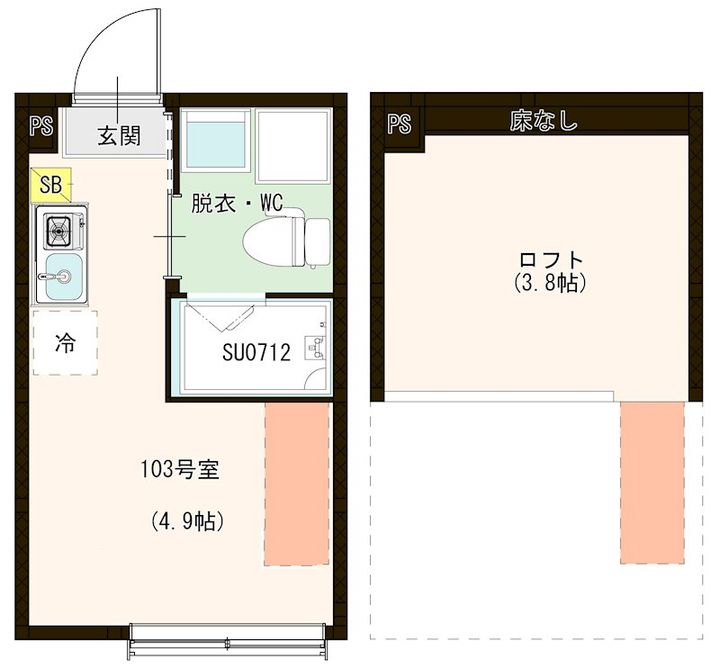 MJ TERRACE TAKASAGOの間取り