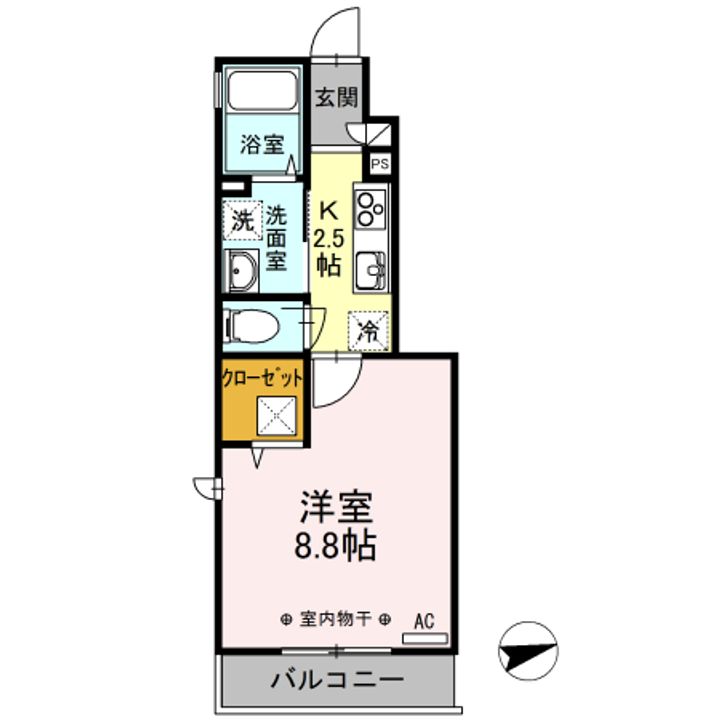 ヴェルサン調布の間取り