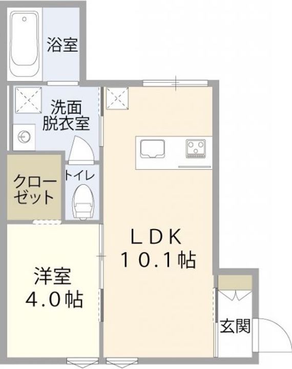 アーバンブランチ鳥屋野南Bの間取り