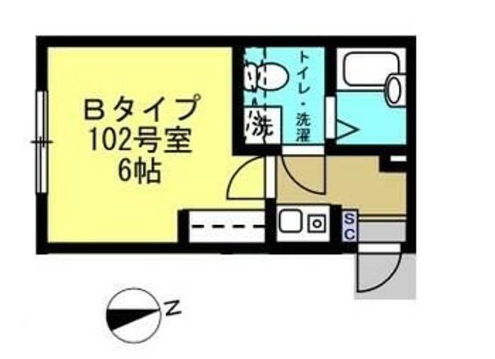 東京都練馬区貫井2(アパート)の賃貸物件の間取り