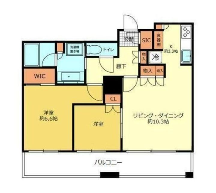ザ・パークハウス西新宿タワー60の間取り