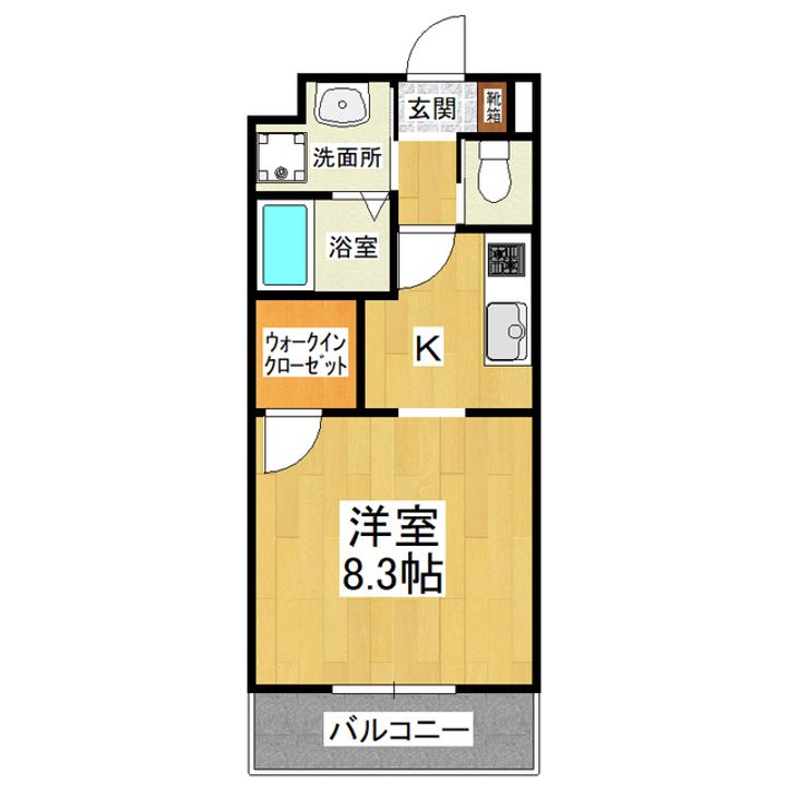 茨城県つくば市天久保3(マンション)の賃貸物件の間取り