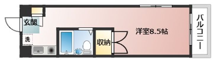 ハイツ庚午の間取り